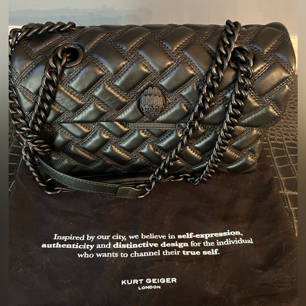 Kurt Geiger Black Quilted Bag